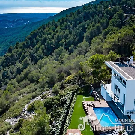 Stunning Views To Sea From Modern El Mirador Near Sitges Villa Canyelles (Catalonia)