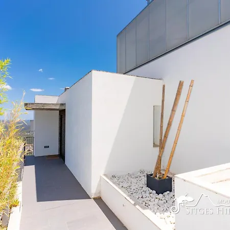 Stunning Views To Sea From Modern El Mirador Near Sitges Villa
