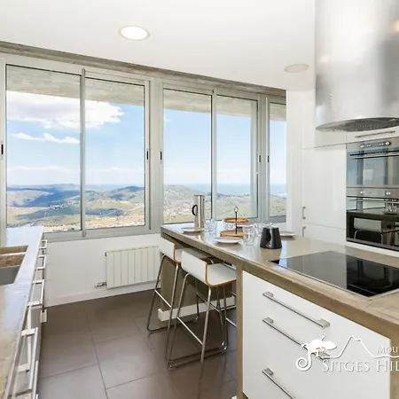 Stunning Views To Sea From Modern El Mirador Near Sitges Villa *