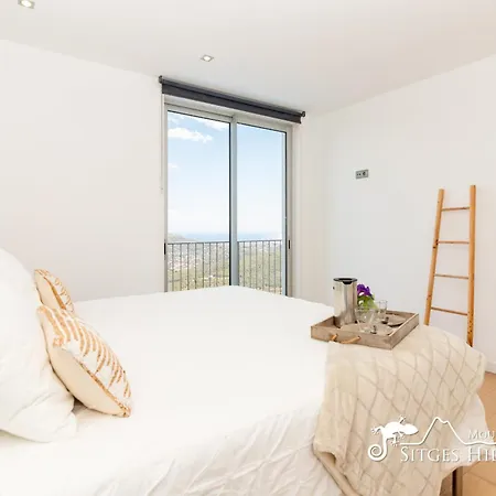Stunning Views To Sea From Modern El Mirador Near Sitges Villa
