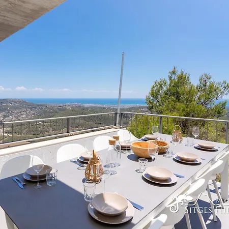 Stunning Views To Sea From Modern El Mirador Near Sitges Villa *